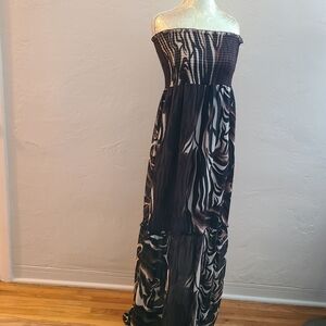 BCBG MaxAzria Strapless Maxi  - size XL